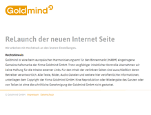 Tablet Screenshot of goldmind.de